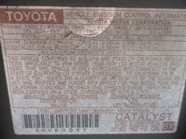 1998 TOYOTA CAMRY LE GOLD 3.0L AT Z16170